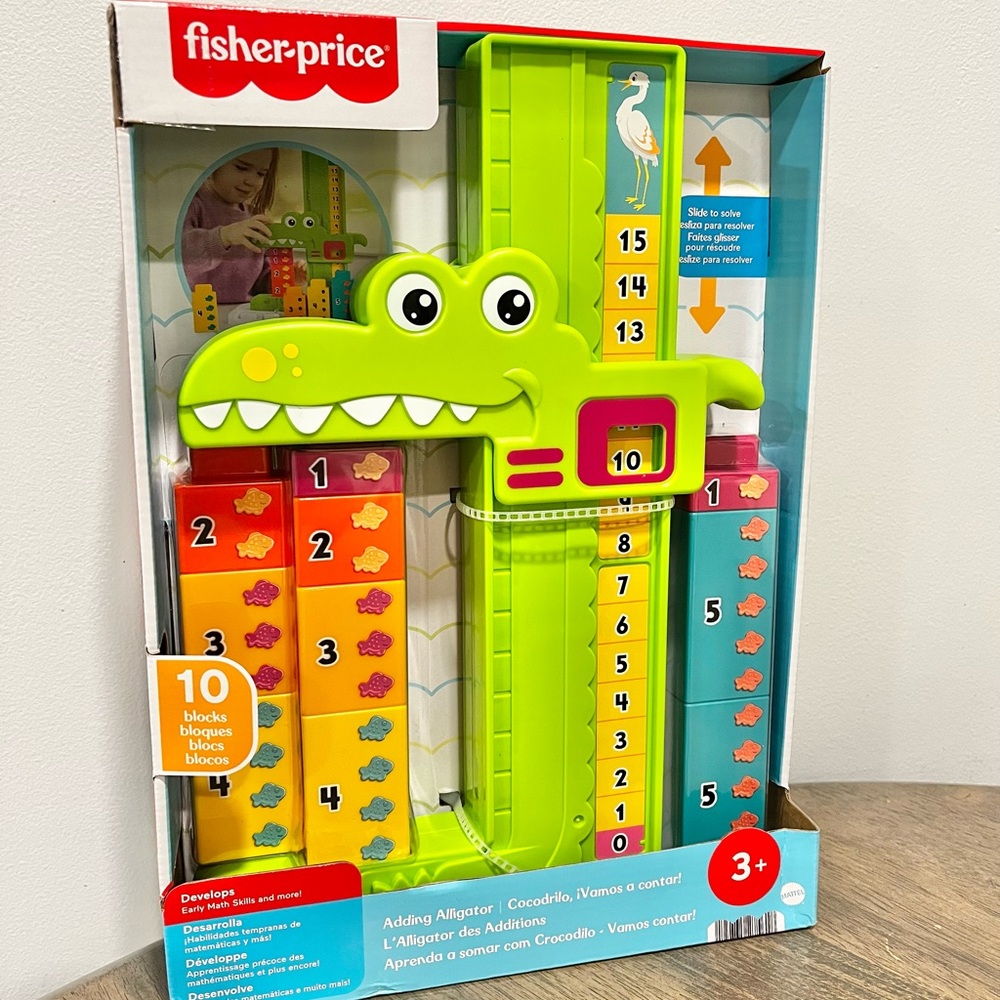 NEW Fisher Price Adding Alligator Learning Toy